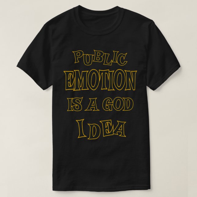 OFFENTLIG UTSLÄPP ÄR EN BRA IDA-FUNNTION MED FU T SHIRT (Design framsida)