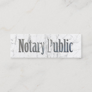 Offentligt lån för Notary som undertecknar Mini Visitkort
