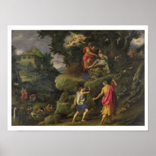 Offer av Isaac, 1601 (olja på panel) Poster