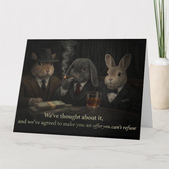 Offer you can't refuse tack kort (Framsida)