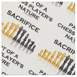 Offerdel av en schackspelare humor för natur tyg