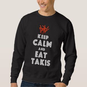 Offert Behålla Lugn och Eat Takis Foodies Lång Ärmad Tröja