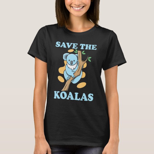 Offert Djurens Spara Koalas T Shirt (Framsida)