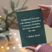 Offert - Ett diplomat är en man som alltid minns