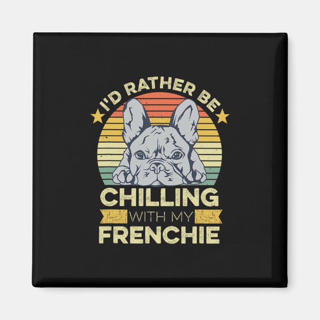 Offert för en Fransk Bulldog Owner 1 Magnet (Framsidan)