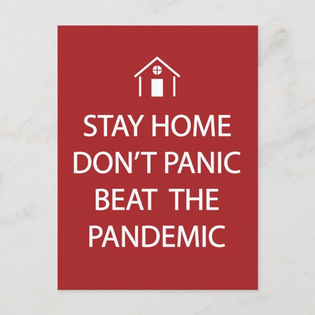 Offert för förebyggande av koronavirusinfektion vykort (Framsida)