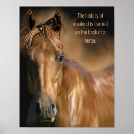 Offert för häst och ankind-historia poster