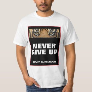 Offert för lyckade aldrig Ge Up överlämnar aldrig T Shirt