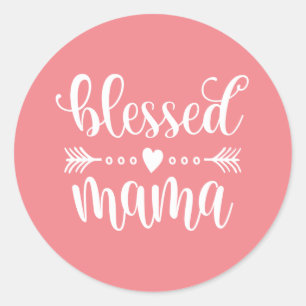 Offert för Mamma-Mors dag  Sticker Runt Klistermärke