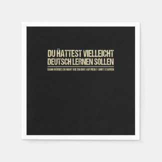 Offert-Funny German Speaker Deutschland Quote Pappersservett