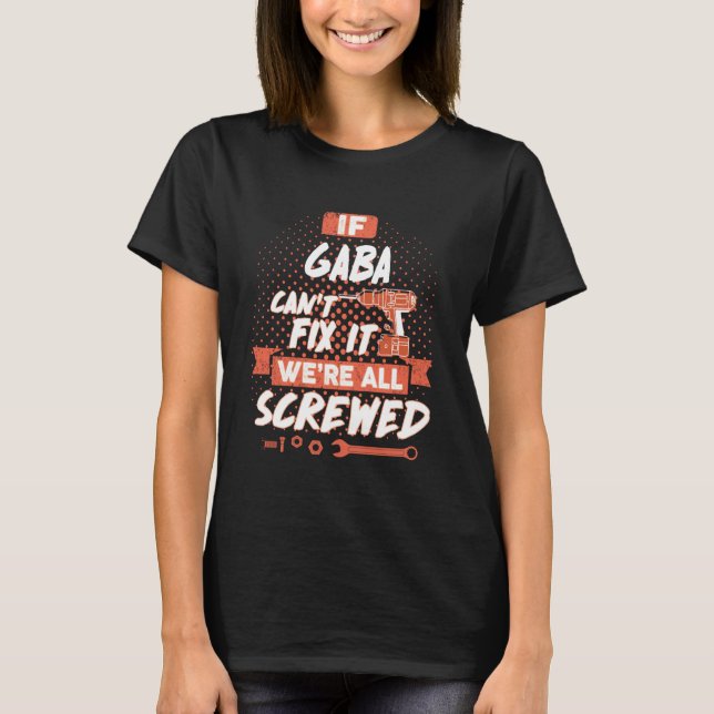 Offert GABA-skjorta, GABA t-skjorta T Shirt (Framsida)