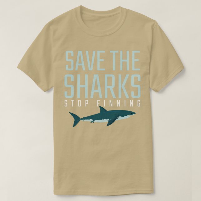 Offert Graphic Gift Spara shark slutar att fiska h T Shirt (Design framsida)