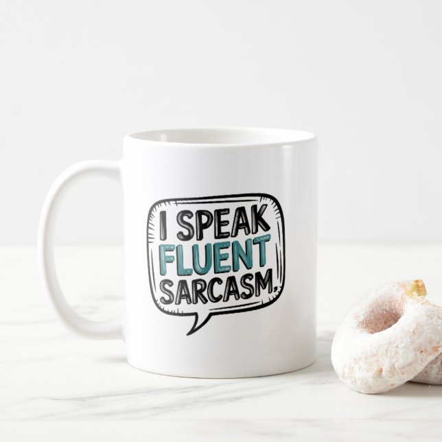 Offert I tala Fluent Sarcasm Kaffemugg (Med munk)