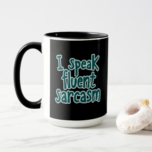 Offert I tala Fluent Sarcasm Mugg (Med munk)