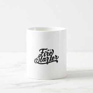 Offert - jag är en brandman - ljus kaffemugg
