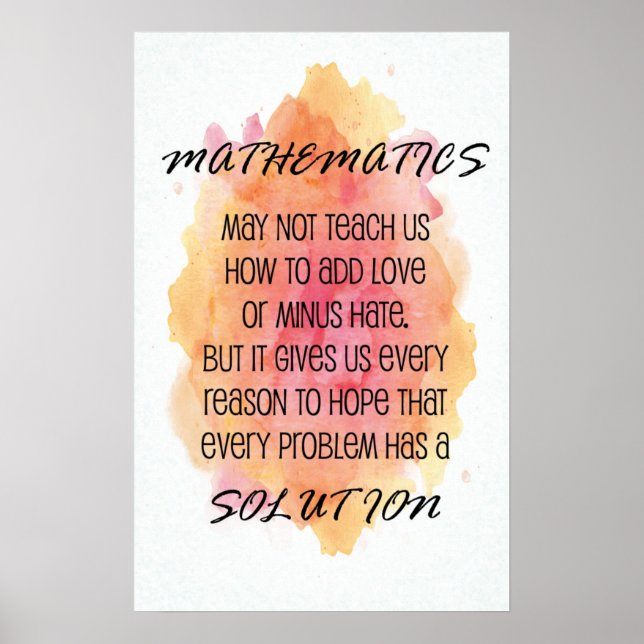 Offert - Matematik Poster (Framsidan)
