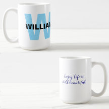 Offert med modern monogramstart och Namn