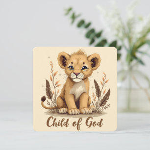 Offert över Lejona Unge Christian Art Faith Kort