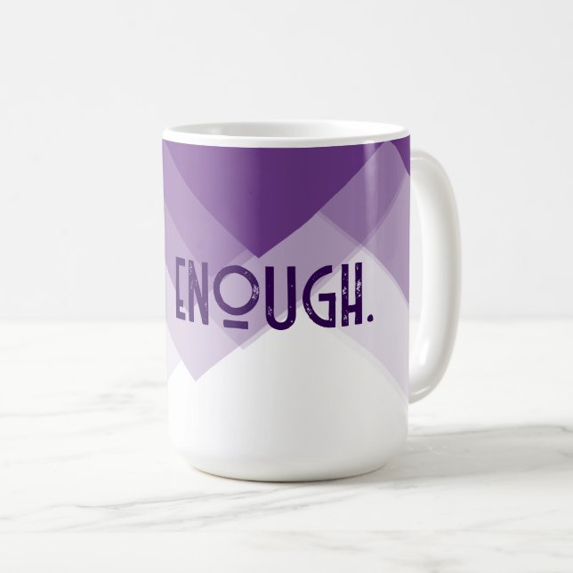 Offert på Abstrakten Lila Kaffemugg (Framsida höger)