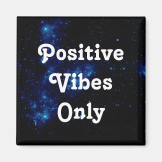Offert Positive Vibes Endast Galaxy Black Blue Whi Magnet
