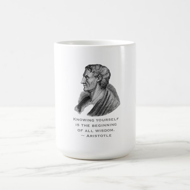 Offert som känner din egen filosof Aristoteles Kaffemugg (Center)