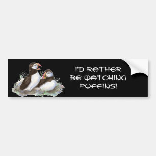 Offert, titta på Puffin Birds Bildekal