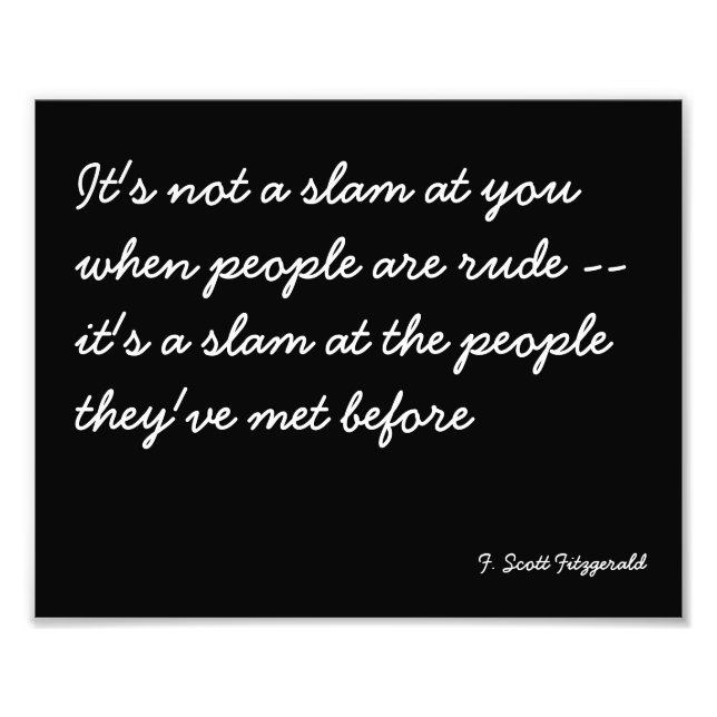 Offertbar Poster om Rude People (Framsidan)