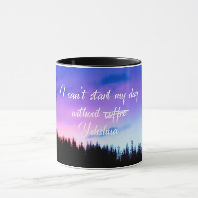 Offerten kan inte starta min dag utan Yehshua Mugg (Center)