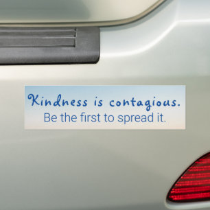Offerten "Kindness are the first" (Kindness är smi Bildekal