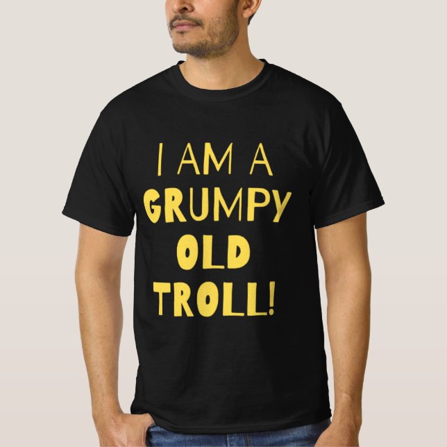 Offertgrumpy old troll t shirt (Framsida)