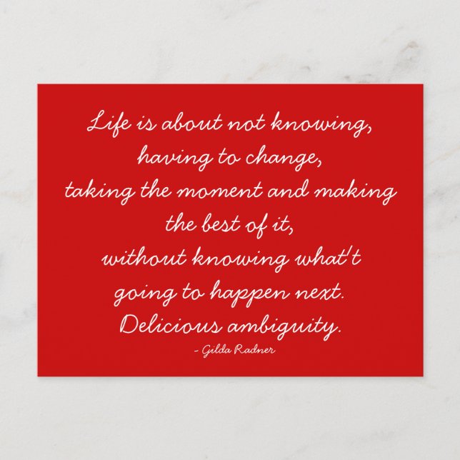 Offertkort - Liv och utmaningar Vykort (Framsida)