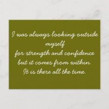 Offertkort - självförtroende