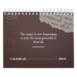 Offertskrapbok stil 2025 vintage kalender