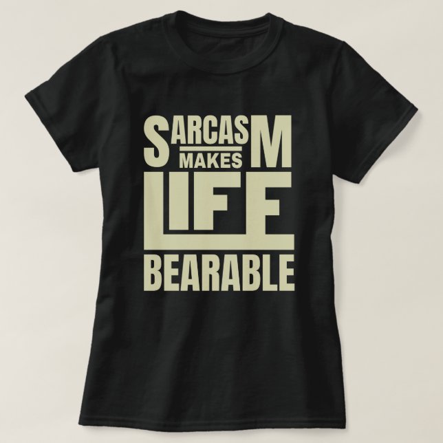 Offerttypografi | Funny Sarcasm T Shirt (Design framsida)