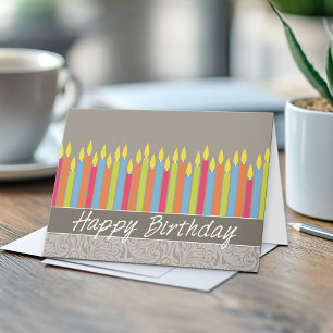 Office Birthday Card med ljus Kort