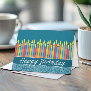 Office Birthday Card med ljus Kort