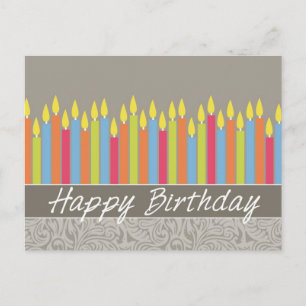 Office Birthday Card med ljus Vykort