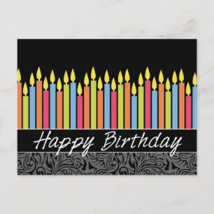 Office Birthday Card med ljus Vykort