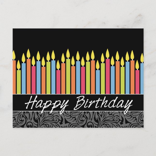 Office Birthday Card med ljus Vykort (Framsida)
