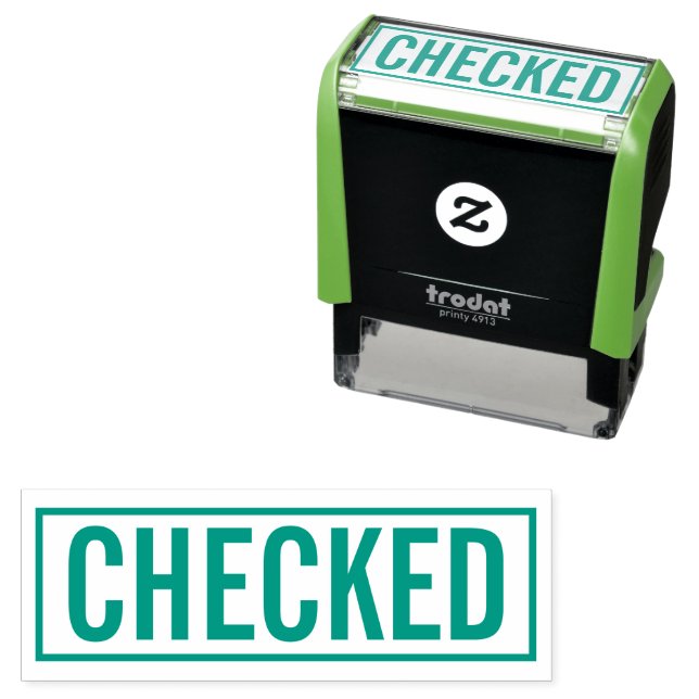 Office Business Checked Självfärgande Stämpel (In Situ)