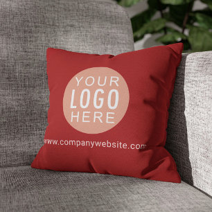 Office Business Logotyp Showroom Red Kudde
