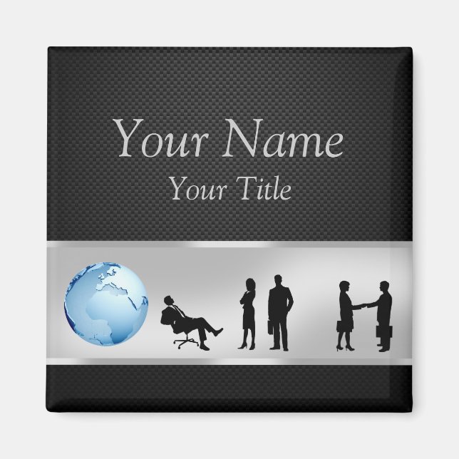 Office Business People World Globe - Magnet (Framsidan)