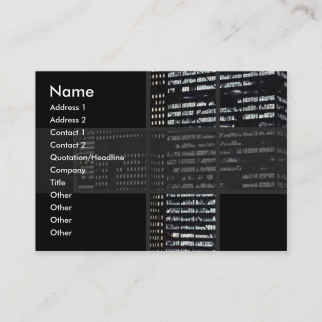 Office Byggnad Affärskort Visitkort (Framsida)