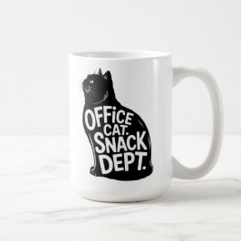 Office Cat Snack Department Workplace Humor Kaffemugg