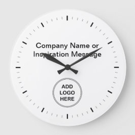 Office Company Logotyp Clocks Stor Klocka