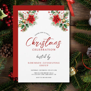 Office Corporate jul Party Firande Inbjudningar
