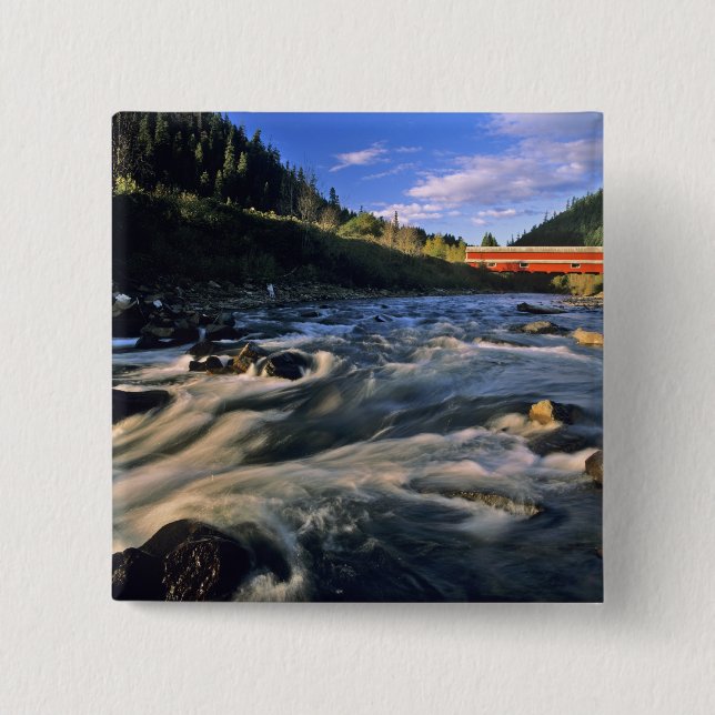 Office Covered Bridge längst i Oregon på Knapp (Framsida)