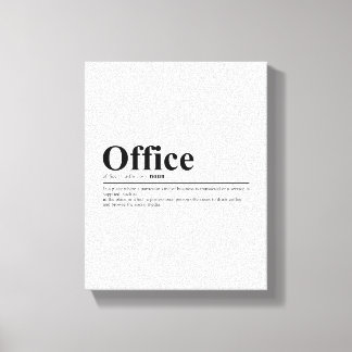 Office-definition | Lustigt citat Canvastryck