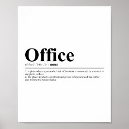Office-definition | Lustigt citat Poster