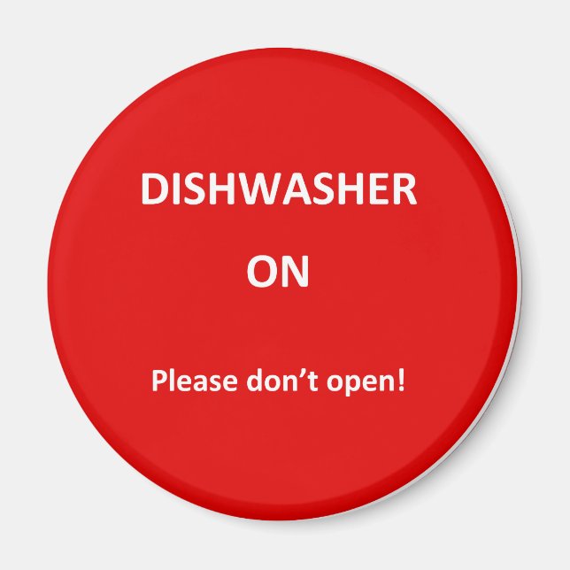 Office Dishwasher-meddelanden Magnet (Framsidan)